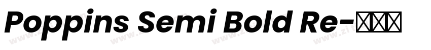 Poppins Semi Bold Re字体转换